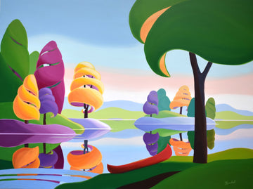 Bärbel Smith Oeuvre original - Peinture 36x48 Peace Like a River