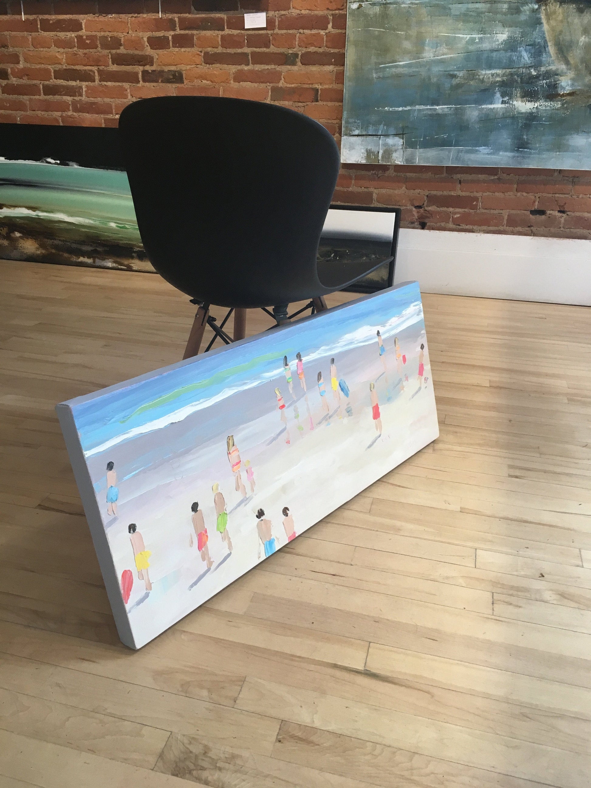 Bethany Harper Williams Oeuvre original - Peinture 15x36 Sunshine Makes Me Smile