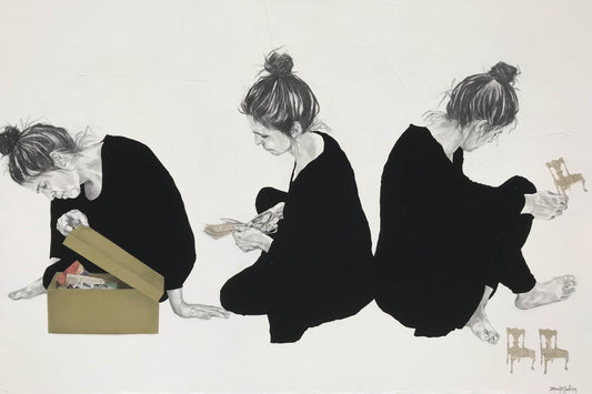 Beverley Hawksley Oeuvre original - Peinture 40x60 Process