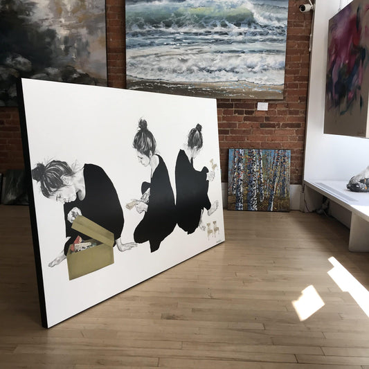 Beverley Hawksley Oeuvre original - Peinture 40x60 Process