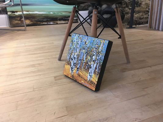 Carole Malcolm Oeuvre original - Peinture 10x10 Treescape 17019