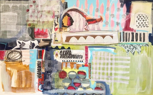 Chantal Poirier Oeuvre original - Peinture 30x48 Dans le pré