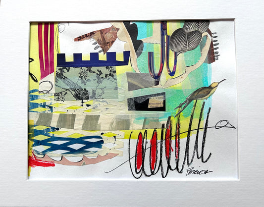 Chantal Poirier Oeuvre original - Peinture 10x12 Heureux printemps