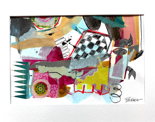 Chantal Poirier Oeuvre original - Peinture 10x12 Rock This Town #311