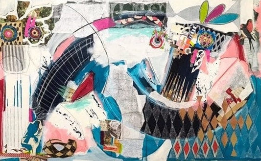 Chantal Poirier Oeuvre original - Techniques mixtes 30x48 Et si c'était vrai