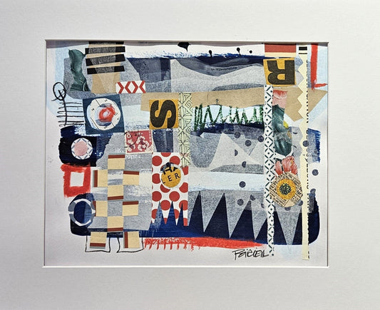 Chantal Poirier Oeuvre original - Techniques mixtes 9x13 No. 257