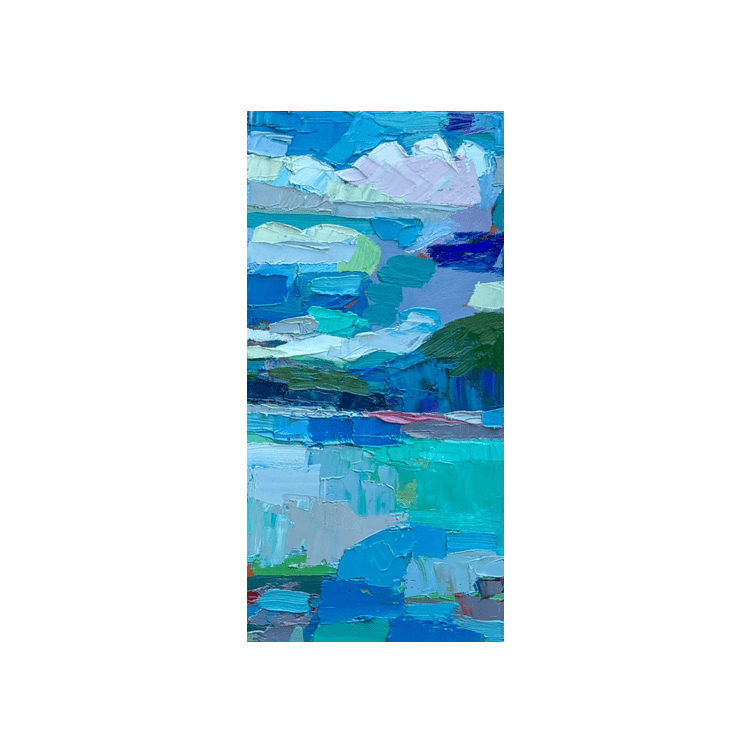 Dana Cowie Oeuvre original - Peinture 24x12 New flow 3