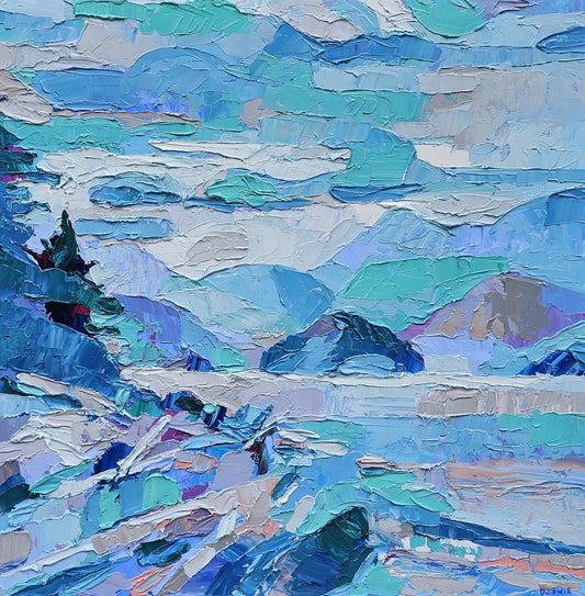 Dana Cowie Oeuvre original - Peinture 24x24 Tonal Relationships