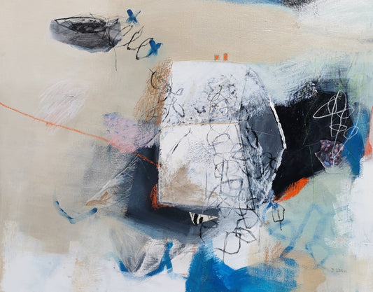 Danielle Lauzon Oeuvre original - Peinture 24x30 Il y a longtemps que je t'aime