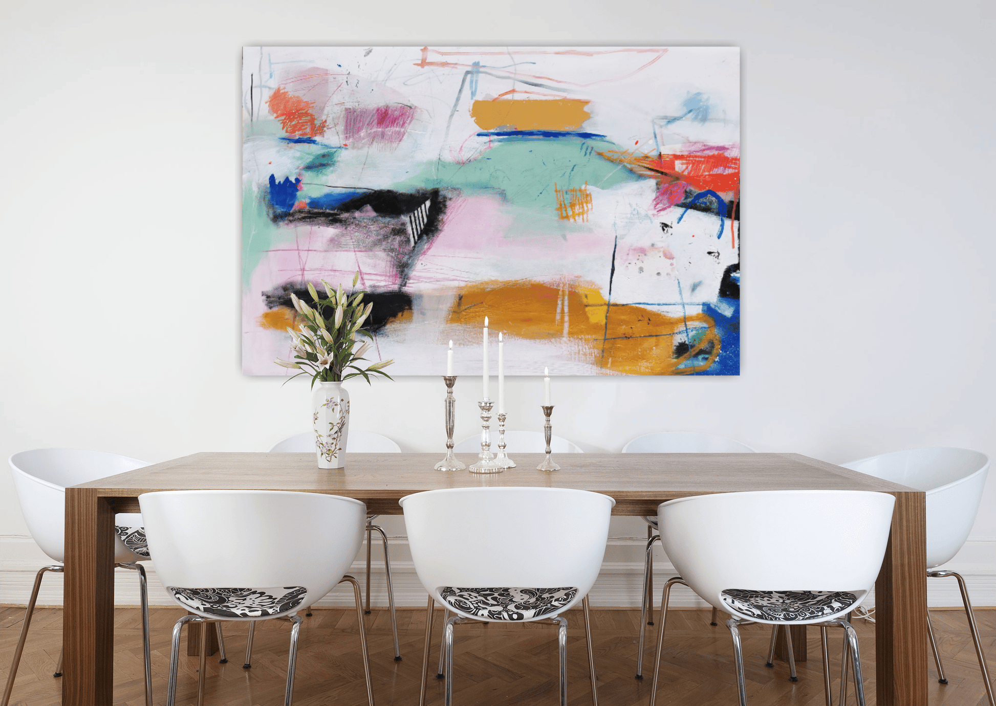 Danielle Lauzon Oeuvre original - Peinture 40x60 Infiniment lentement