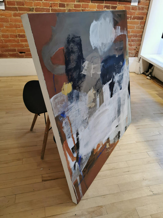 Danielle Lauzon Oeuvre original - Peinture 40x40 Kukum - T202130