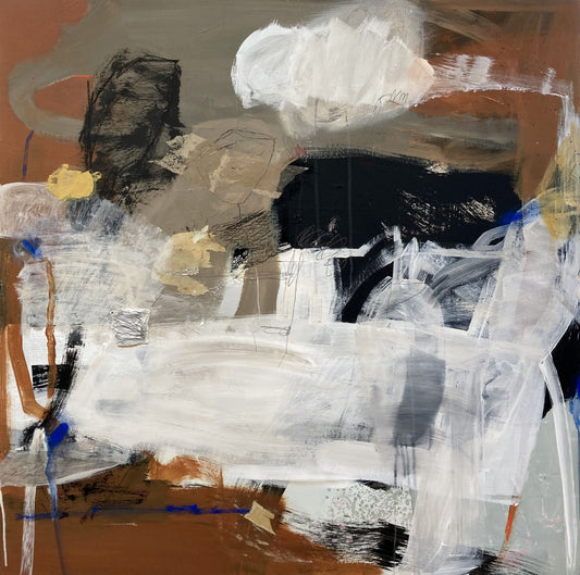 Danielle Lauzon Oeuvre original - Peinture 40x40 Kukum - T202130