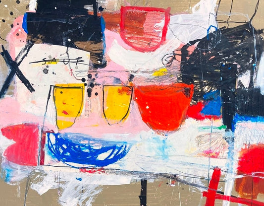 Danielle Lauzon Oeuvre original - Peinture 14x18 Sauf que