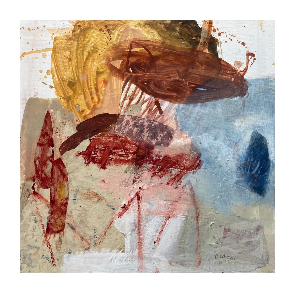 Danielle Lauzon Oeuvre original - Peinture 12x12 T202211