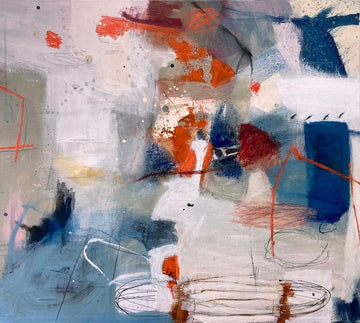 Danielle Lauzon Oeuvre original - Peinture 30x36 Tenir en équilibre