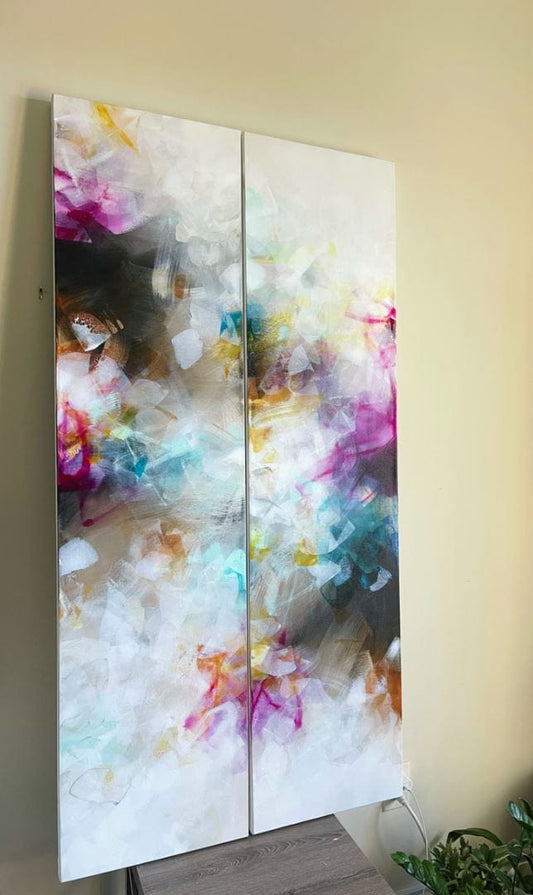 Deniz Altug Oeuvre original - Peinture 60x15 FEELING ALIGNED 2