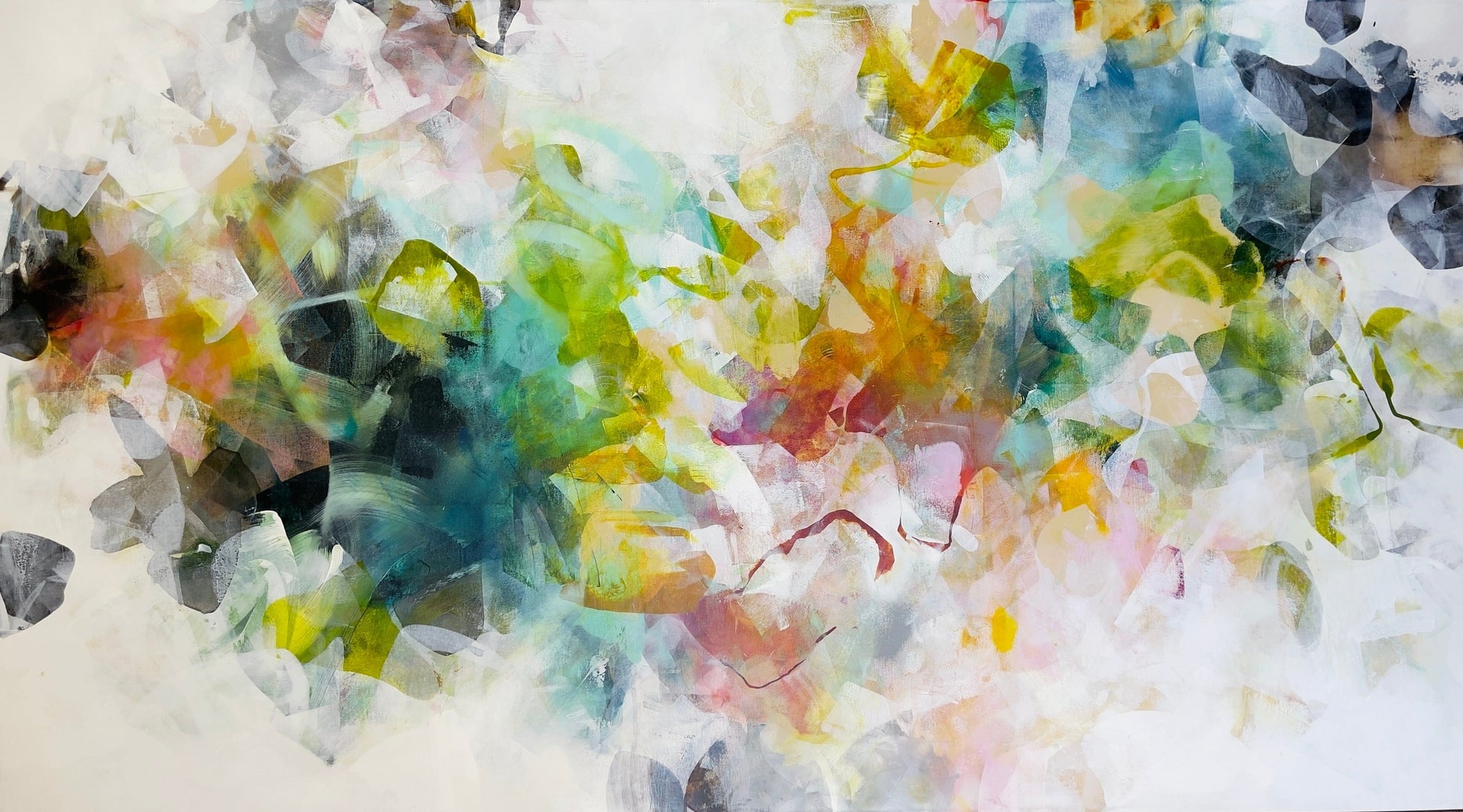 Deniz Altug Oeuvre original - Peinture 40x72 Slowing Down Time