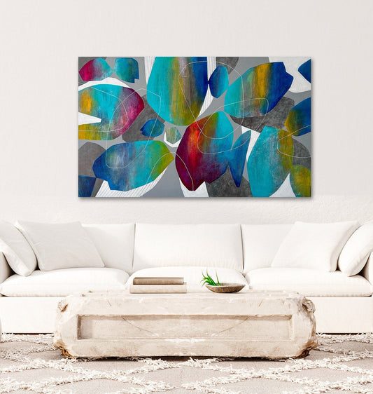 Diane Gosselin Oeuvre original - Peinture 36x60 Dive Out