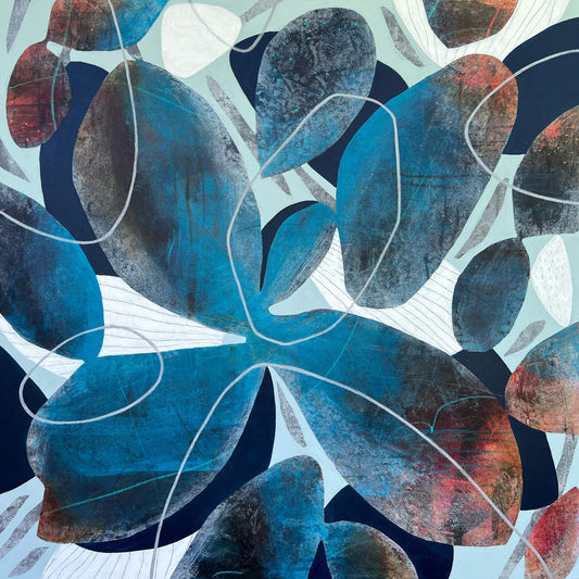 Diane Gosselin Oeuvre original - Peinture 40x40 Flora