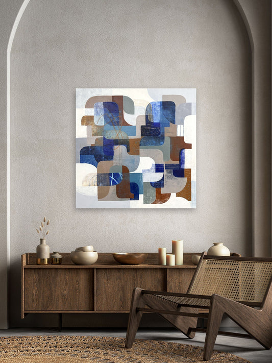 Diane Gosselin Oeuvre original - Peinture 30x30 Illusion