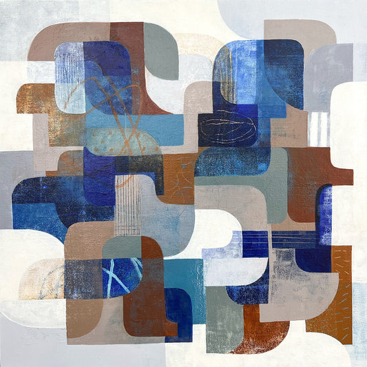 Diane Gosselin Oeuvre original - Peinture 30x30 Illusion