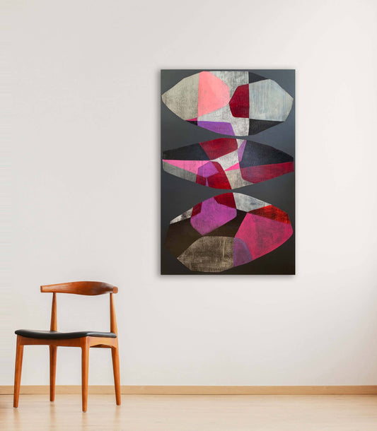 Diane Gosselin Oeuvre original - Peinture 36x24 Jelly Beans 2