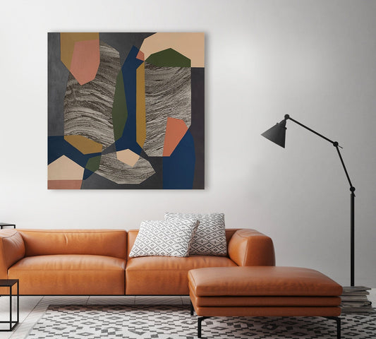 Diane Gosselin Oeuvre original - Peinture 40x40 Jungle Juke