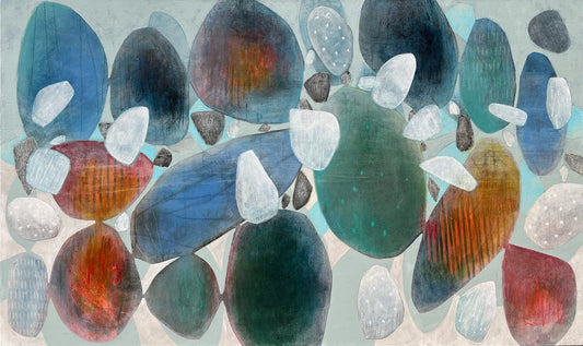 Diane Gosselin Oeuvre original - Peinture 36x60 Lagon