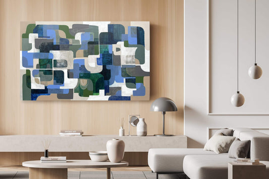 Diane Gosselin Oeuvre original - Peinture 36x60 Momentum