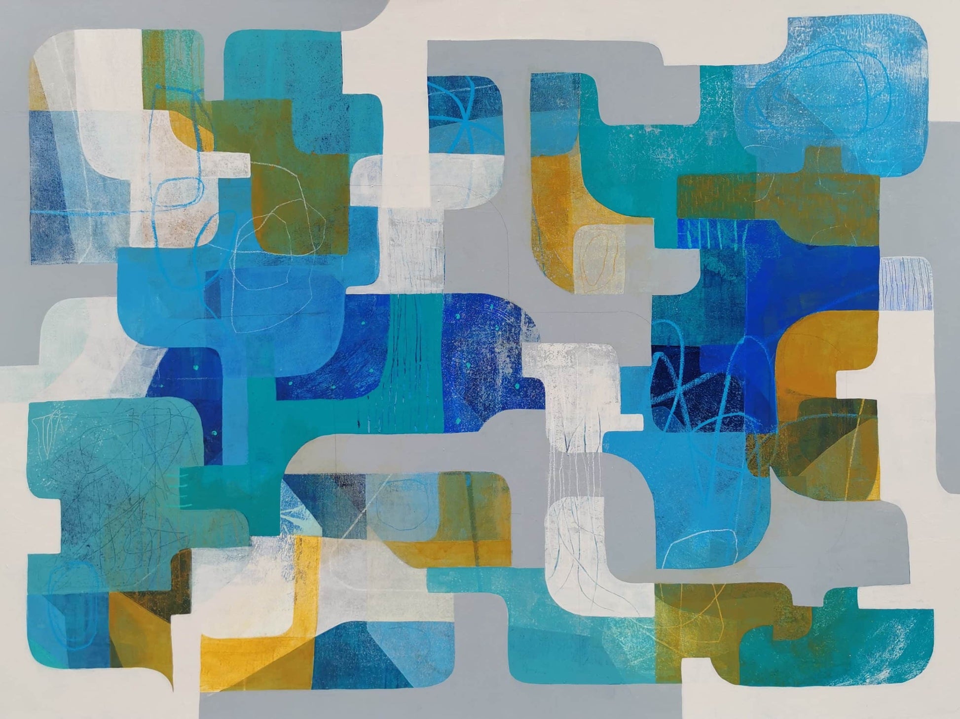 Diane Gosselin Oeuvre original - Peinture 36x48 Palm Spring