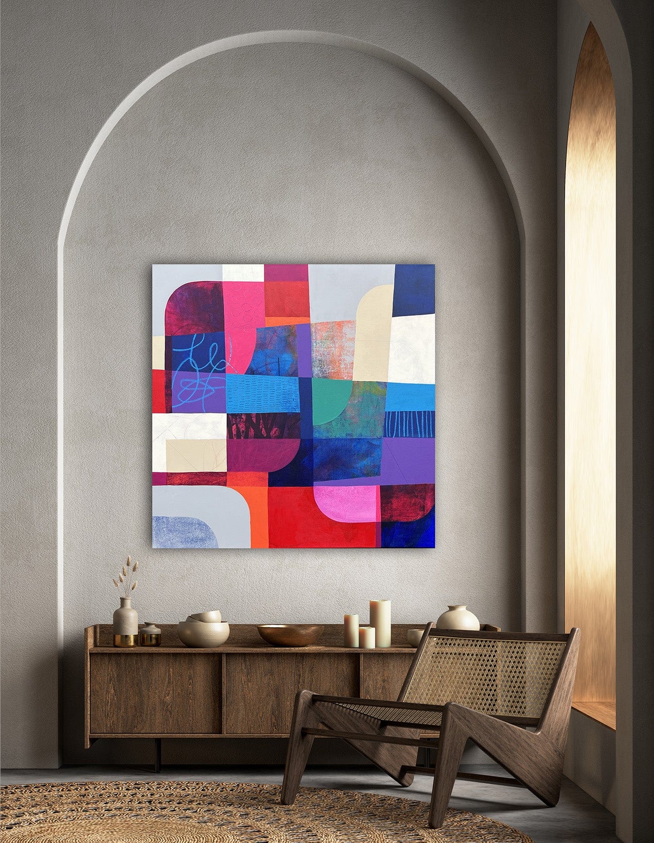 Diane Gosselin Oeuvre original - Peinture 36x36 Rebel Soul 1