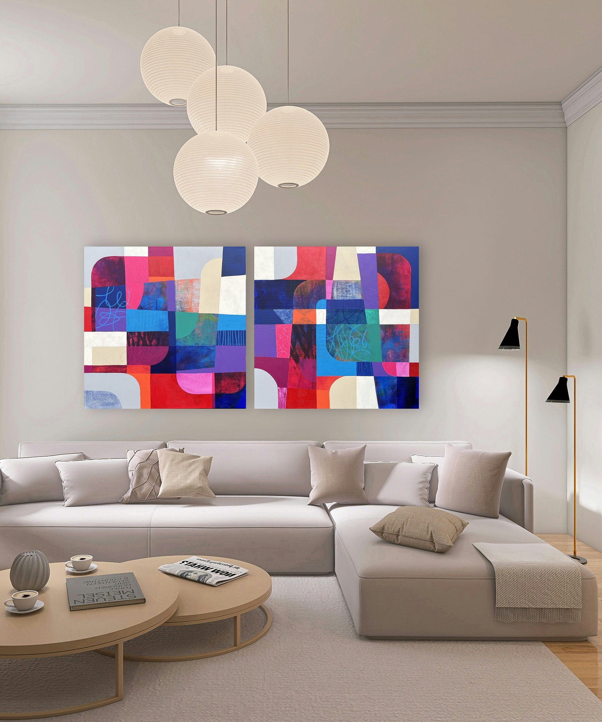 Diane Gosselin Oeuvre original - Peinture 36x36 Rebel Soul 1