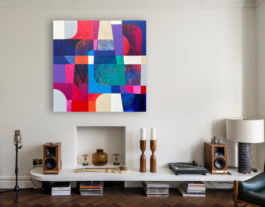 Diane Gosselin Oeuvre original - Peinture 36x36 Rebel Soul 2