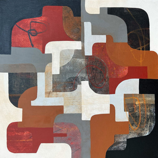 Diane Gosselin Oeuvre original - Peinture 24x24 Secret 3