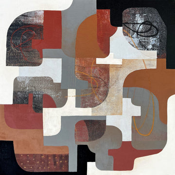 Diane Gosselin Oeuvre original - Peinture 24x24 Secret 4