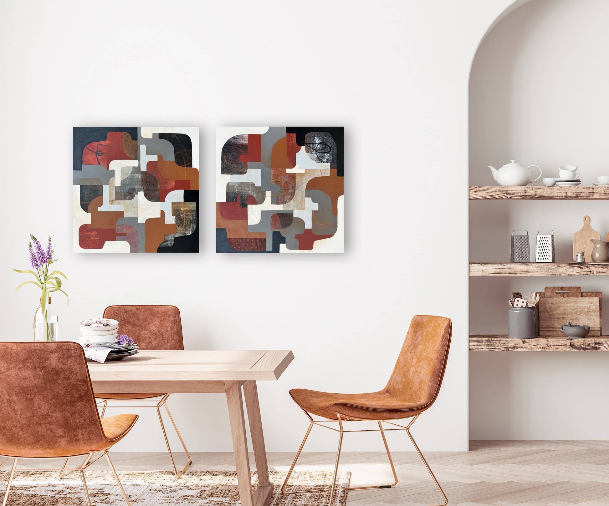 Diane Gosselin Oeuvre original - Peinture 24x24 Secret 4