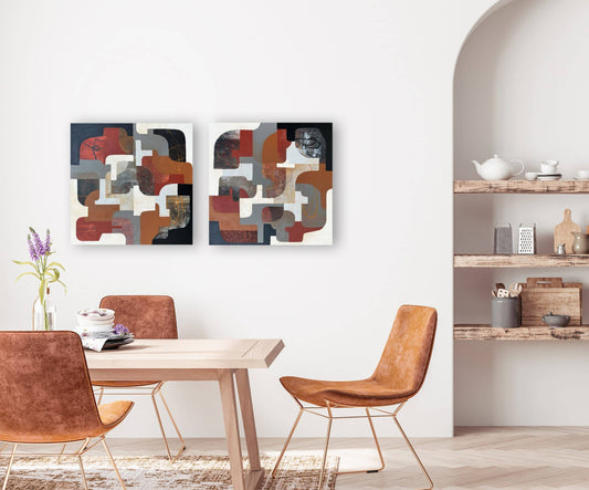 Diane Gosselin Oeuvre original - Peinture 24x24 Secret 4