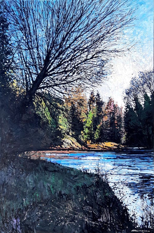 Eduard Gurevich Oeuvre original - Peinture 57x38 Previously Challenged