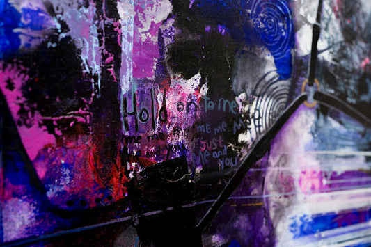 Éric Robitaille Oeuvre original - Peinture 36x60 Couloir abstrait