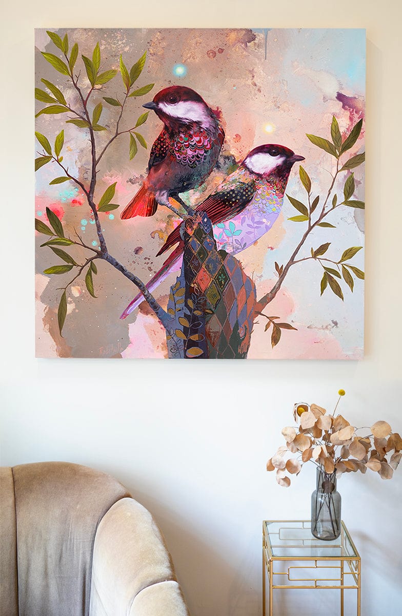 Éric Robitaille Oeuvre original - Peinture 36x36 En tandem