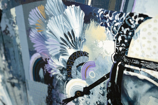 Éric Robitaille Oeuvre original - Peinture 36x60 Parade escape