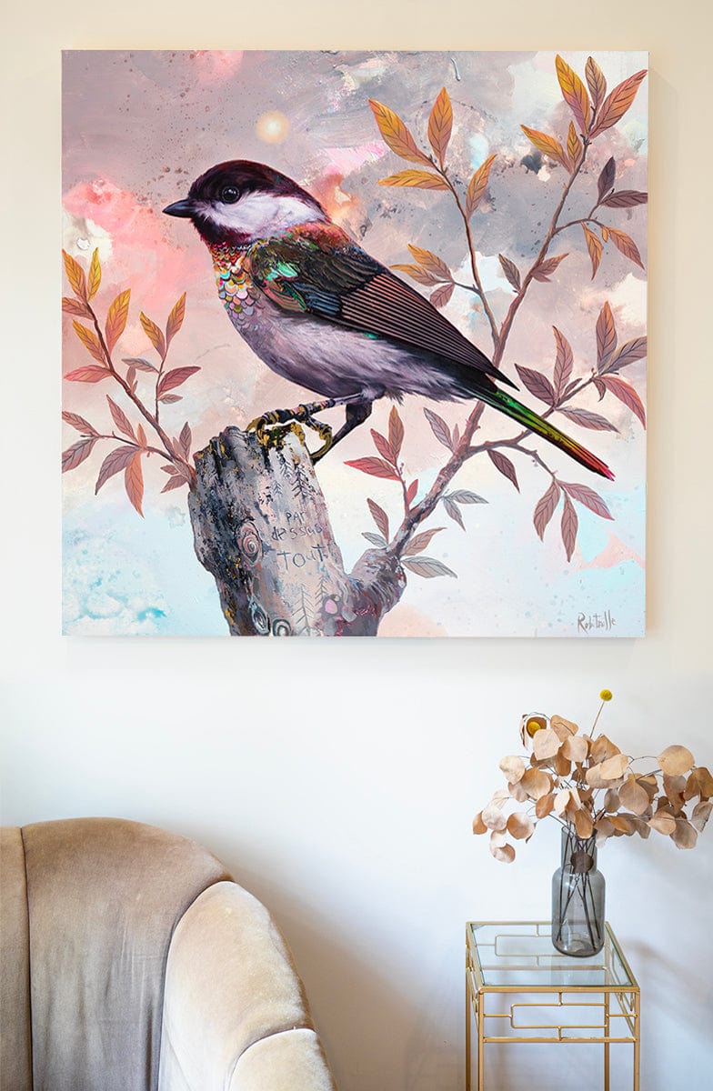 Éric Robitaille Oeuvre original - Peinture 36x36 Sans vertige