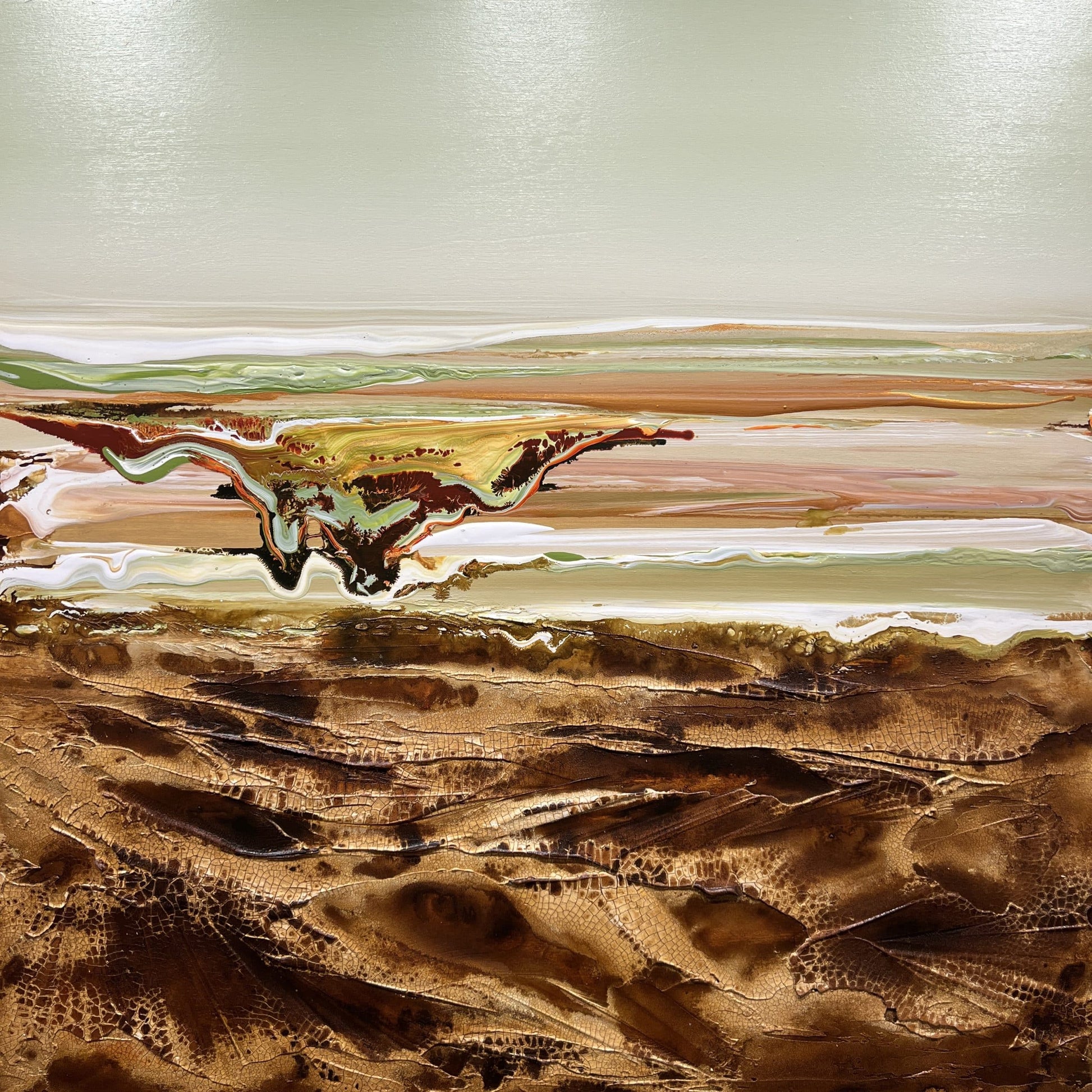 Greg Benz Oeuvre original - Peinture 30x30 Monosymphony Collection 22