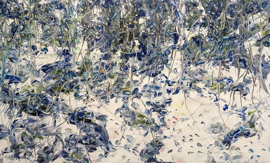 Hanna MacNaughtan Oeuvre original - Peinture 36x60 It Makes Sens To Me