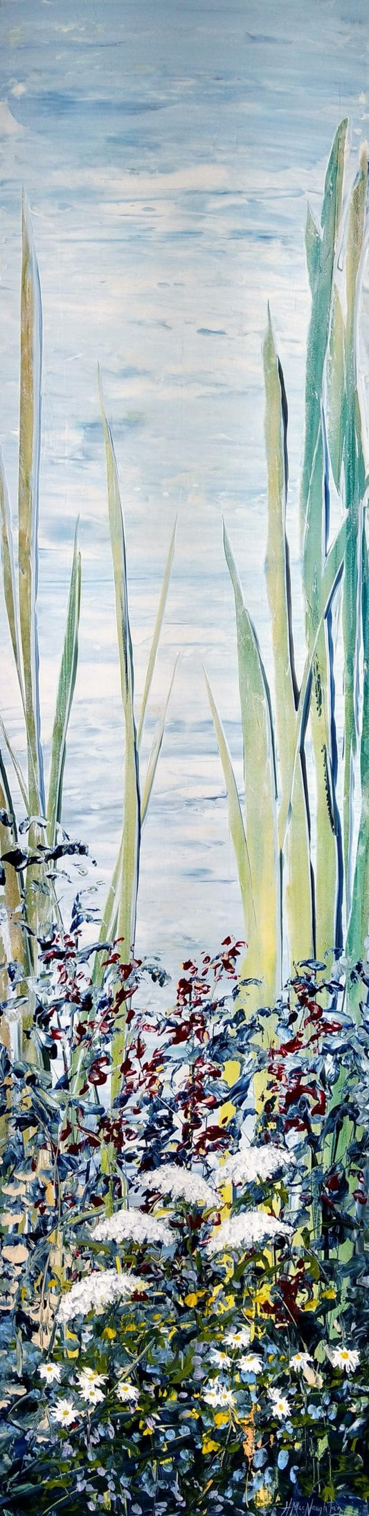 Hanna MacNaughtan Oeuvre original - Peinture 60x15 May I Have This Dance ?