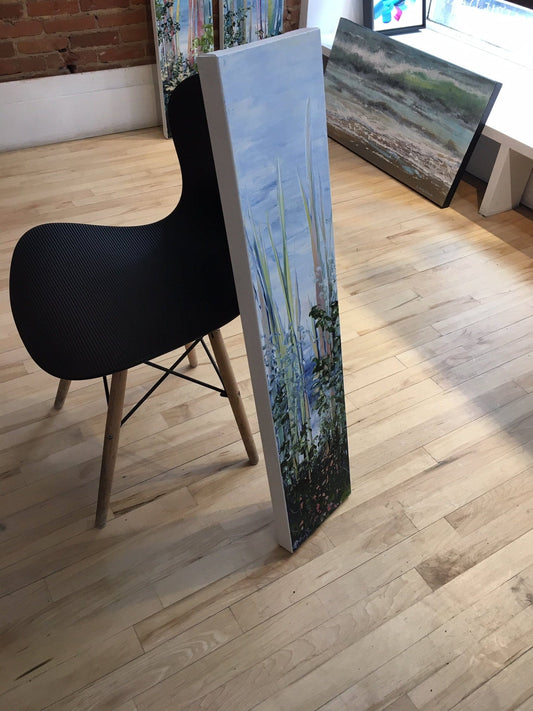 Hanna MacNaughtan Oeuvre original - Peinture 36x8 Seeing It Through