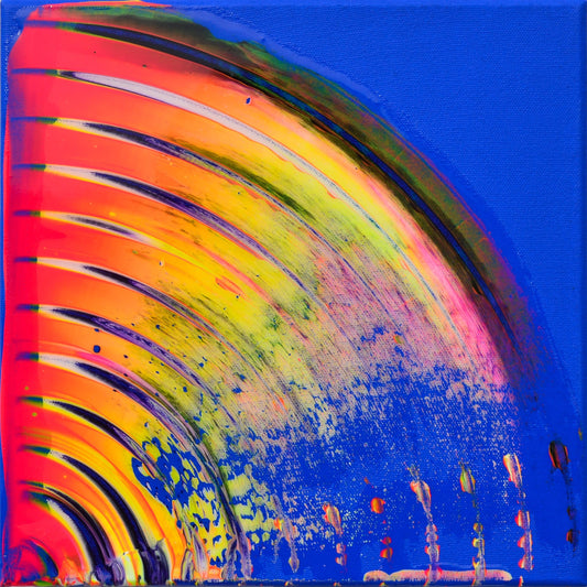 Isabelle Beaubien Oeuvre original - Peinture 10x10 Ça va bien aller