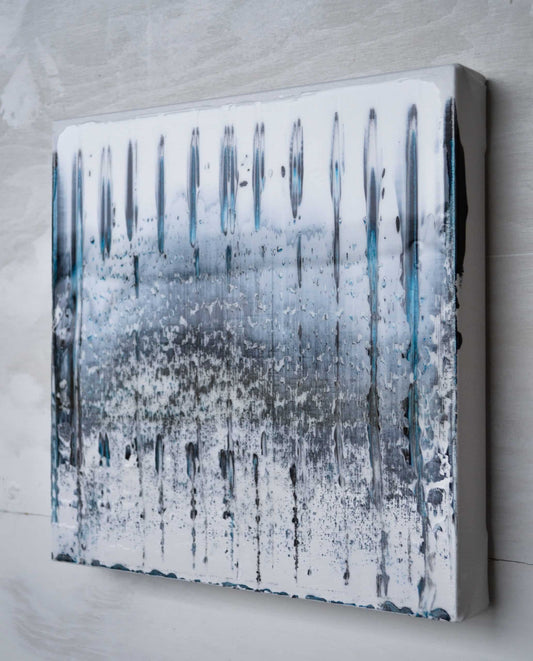 Isabelle Beaubien Oeuvre original - Peinture 12x12 Glacier
