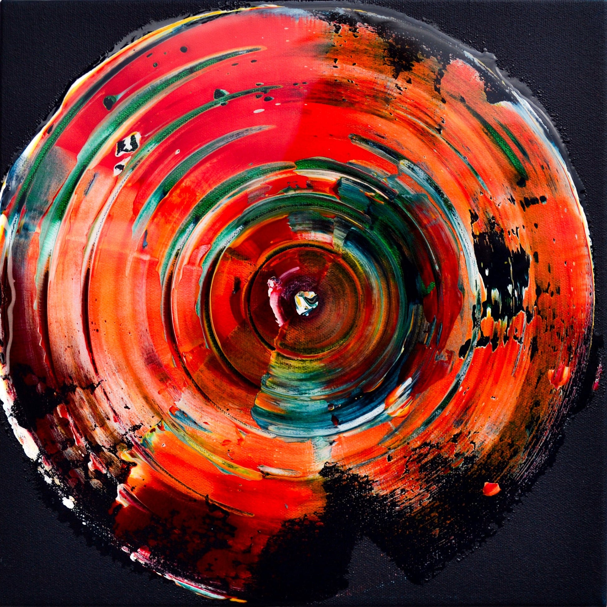 Isabelle Beaubien Oeuvre original - Peinture 12x12 Poppy