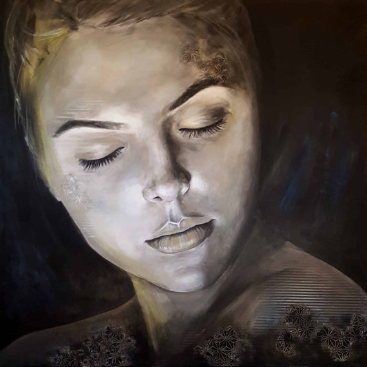 Isabelle Filion Oeuvre original - Peinture 36x36 Enigma